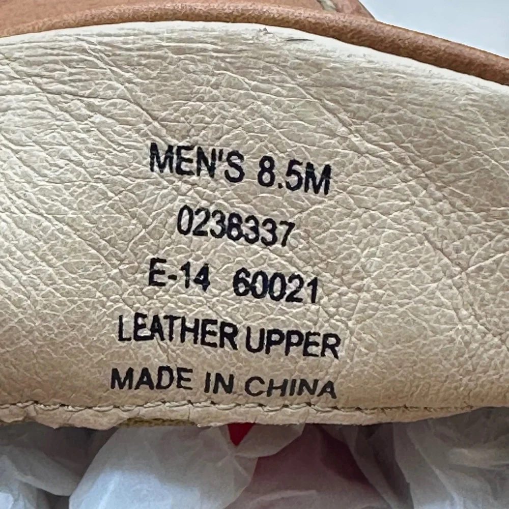 Sperry 0238337 Mens 8.5M Tan Leather Shoes Top-Sider 
